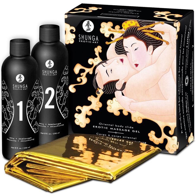 Shunga — Kit de gel de massage · melon & mangue